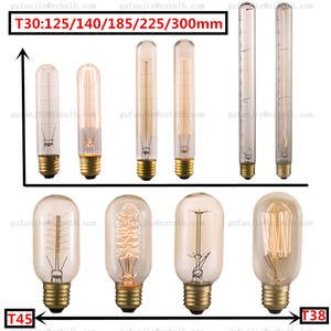 Ampoules de style <span class=keywords><strong>Thomas</strong></span> <span class=keywords><strong>Edison</strong></span> antique 25W 40W 60W, ampoules suspendues A19 ST64 ST58 T185 T30 T45 G80 G95 G125, ampoules <span class=keywords><strong>Edison</strong></span> vintage - Product Image 6