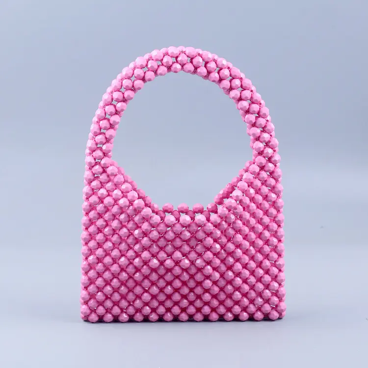 핫 세일 패션 새로운 실버 페르시 핸드백 diy 휴대용 양동이 여성을 위한 짠 가방