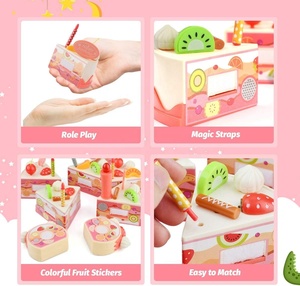 Juego de 83 Piezas de Juguetes de Comida de Plástico para Niños, para Cortar y Decorar, Juguete de Cocina Preescolar, Juego de Comida de Imitación para Cumpleaños - Product Image 6