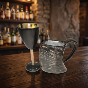 Juego de Vasos de Vino en Forma de Animal, Hechos a Mano con Materiales Orgánicos, Pulidos, Imitación Antigua, Artículos Decorativos Coleccionables - Product Image 1