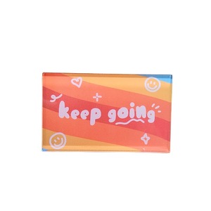 Personalised Odm Custom Modern Magnets Acrylic Souvenir Square Magnetic Cute Fridge Magnet With Words - Product Image 2