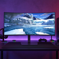Moniteur de jeu incurvé de 49 pouces, 144 Hz, LCD, temps de réponse de 1 ms, 120 % SRGB, H-DMI, PC Gaming