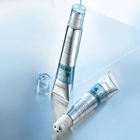 Tubo de Crema para Ojos Personalizado, Tubo Flexible con Rodillo de Acero y Tapa Transparente