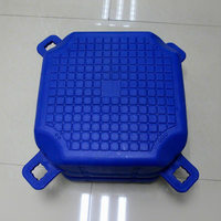 Bloc de quai flottant modulaire en plastique HDPE, plateforme ponton, pont, jetée, marina, parking pour bateaux, OEM/ODM 500x500x400mm 350kg/m