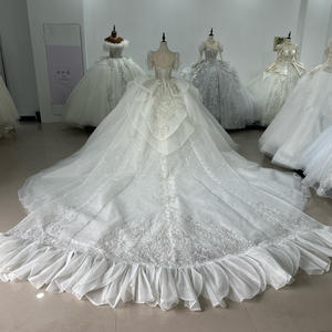 Jancember XS054 Luxury Short <b>Sleeve</b> Square Collar <b>Wedding</b> Gowns <b>Dresses</b> - Product Image 5