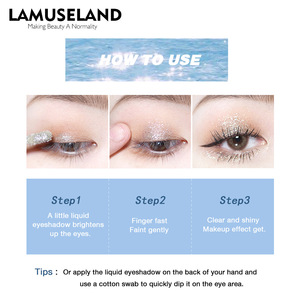 Sombra de ojos líquida brillante, resistente al agua, de larga duración, lápiz de sombra de ojos con brillo para maquillaje de fiesta y escenario - Product Image 4