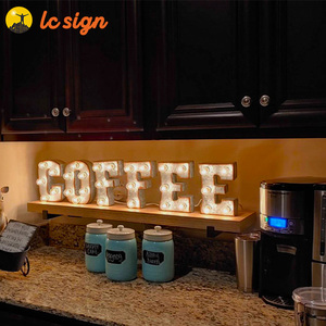 <span class=keywords><strong>2023</strong></span> letras de metal LED nuevo metal vintage marquesina signo iluminar letras marquesina 3D luces LED - Product Image 4