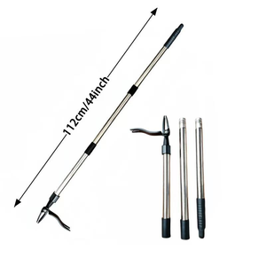 Long Steel Handle Manual Weeder Tool Metal Stand Metal Stand <b>Weed</b> Convenient Design Model - Product Image 2