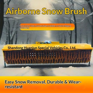 Brosse à neige roulante montée sur véhicule, équipement de déneigement de surface routière, brosse à neige roulante - Product Image 1