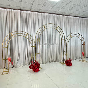 <span class=keywords><strong>Arche</strong></span> de mariage en acier inoxydable doré FURUN, cadre détachable et réutilisable, pour fond de scène floral de fête, fourniture directe du fabricant - Product Image 2