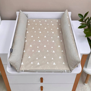 Customized Cotton Changing Pad <b>Cover</b> With Geometric Pattern For Newborn Baby Changing <b>Table</b> - Product Image 1