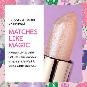 Baume à lèvres hydratant pH Winky Unicorn Glimmer saveur <span class=keywords><strong>vanille</strong></span>, teinte rose naturelle, hydratant qui change de couleur, adoucit les lèvres - Product Image 2