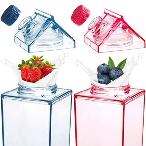 Bouteilles en plastique transparent sans BPA de 32 oz (1 litre) avec bouchons anti-fuite pour les fêtes - Product Image 2
