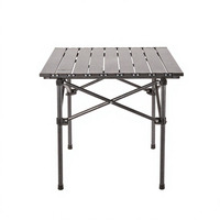 Table pliante de camping Qiqika, robuste, en fer, à montage rapide, pour l'extérieur, en promotion pour les vacances