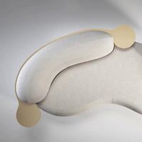 Canapé en tissu Teddy de style anglais, forme irrégulière, canapé moderne, canapés de style italien, ensemble de canapés de luxe, meubles