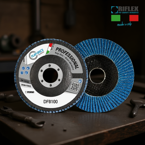 Disque à lamelles professionnel Fervi 115 mm, abrasif sans fer pour ponçage du métal - Product Image 2