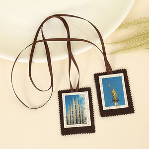 Mecrt Escapulario Católico Catedral de Milán Emblema Católico Escapulario Carmelita Amuleto Religioso Ceremonia de Primera Comunión de Navidad - Product Image 1