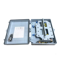 Boîtier de distribution de fibre optique FTTH 48 ports IP65, boîtier terminal optique mural/sur poteau avec répartiteur de fibre optique PLC