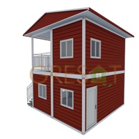 Maison préfabriquée de luxe de 40 pieds, modulaire, 5 chambres, kit de conteneur miniature à vendre en Chine