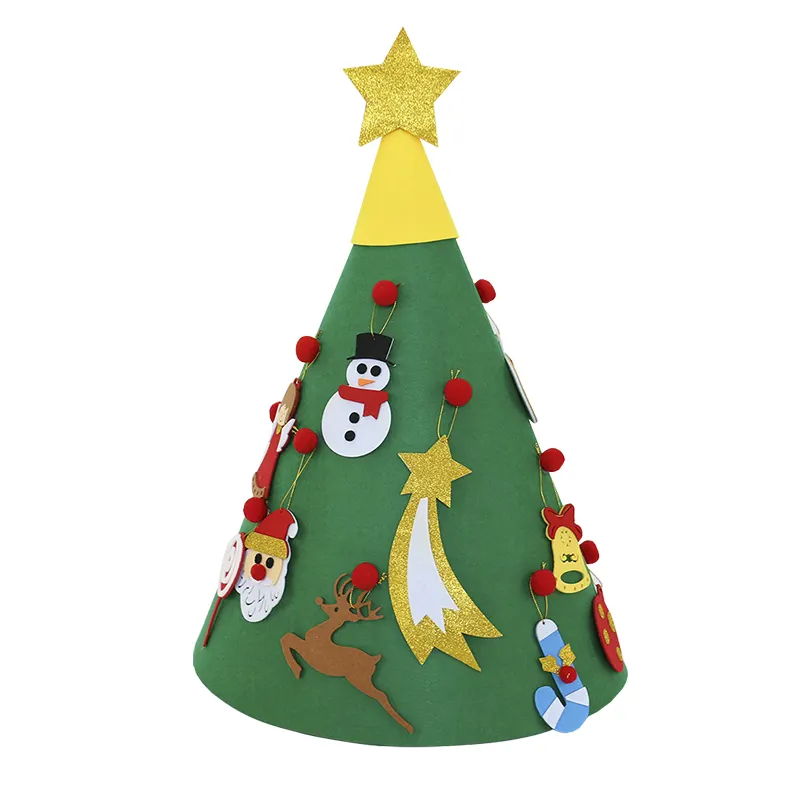 Christmas tree felt Christmas Holiday 3D tabletop decorations