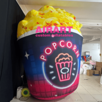 Bonne vente pop-corn gonflable géant personnalisé pour les promotions de cinéma