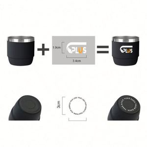 Mini-gobelet isotherme sous vide en acier inoxydable 4oz 6oz 8oz, verre à shot, tasse à café expresso, petite tasse à café avec couvercles Magslider - Product Image 5