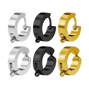 Orecchini <span class=keywords><strong>a</strong></span> Cerchio Geometrici HYH in Acciaio Inossidabile Placcato Oro 18K per Donne, Ear Cuff Universale, Accessori per Orecchie Unisex - Product Image 1