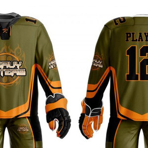 Meilleures ventes : Maillot de hockey sur glace unisexe adulte grande taille, léger, respirant, anti-humidité, séchage rapide, 100 % polyester, marque privée - Product Image 4