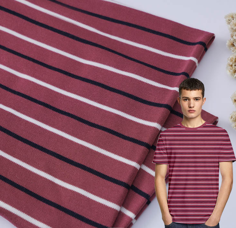 Lenzing модал ткань 100% модал ткань футболки полосатая одежда мягкая ткань