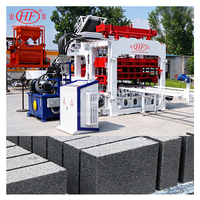 Machine à fabriquer des blocs automatiques à haut rendement QT12-15F, machine à briques en béton pour l'établissement d'une usine à grande échelle