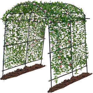 <span class=keywords><strong>Treillis</strong></span> de jardin en acier inoxydable décoratif de style nouveau avec un grand tunnel en forme d'arche <span class=keywords><strong>pour</strong></span> les plantes <span class=keywords><strong>grimpantes</strong></span> et les <span class=keywords><strong>fleurs</strong></span> en extérieur - Product Image 1