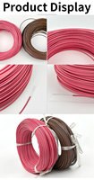 Câble industriel UL10109 300V blanc isolé ETFE, multibrins, haute température 200 degrés, 22AWG, pour installation aérienne, conforme ROHS, bobine de 100m