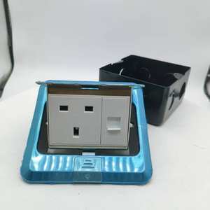 MAADN <span class=keywords><strong>Pop</strong></span>-<span class=keywords><strong>up</strong></span>-Bodensteckdose Edelstahl Silber Britische 13A-Steckdose für Bodensteckdosenbox - Product Image 4