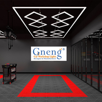 Lumière LED hexagonale rhombique standard ZT2028 pour l'habillage des véhicules, les magasins de polissage, les éclairages de détail, les salles d'exposition de voitures, les garages