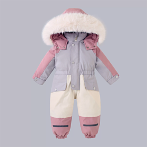 Chaqueta y Abrigo de Invierno para Bebés y Niños, Ropa de Invierno para Niñas con Piel Sintética, Ropa de Abrigo Cálida para Bebés y Niños Pequeños, Traje de Nieve, Abrigo para Niñas - Product Image 6