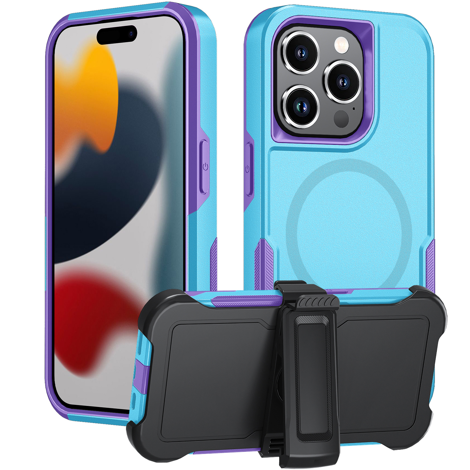 Blu + viola chiaro