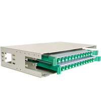 Boîtier de distribution de fibres optiques (ODF) FTTH 19 pouces 24/144 cœurs pour unité intérieure