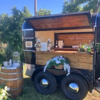 Personnaliser Vintage Horse Trailer Mobile Café Crème glacée Mobile Café Remorque Boutique Mobile Bar Bière Mobile Food Trailer pour USA