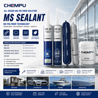 Scellant hybride noir industriel MS pour joints de construction, étanchéité des bords, sans rétrécissement, stable, scellant MS puissant