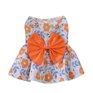 Vestido de Princesa para Perro o Gato, Falda con Estampado de Lazo Colorido, Ropa Lavable de Verano, Prenda para las Cuatro Estaciones - Product Image 5
