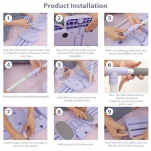 Appareil de fitness électrique pliable pour ski, sans accoudoirs, avec fixation pour les jambes, construction en acier, pour l'exercice des muscles des cuisses et du plancher pelvien, avec affichage LED du temps - Product Image 3