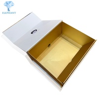 Caja de Regalo Magnética Plegable de Lujo Dorada de Alta Calidad al por Mayor para Pequeñas Empresas, Cajas de Regalo con Tapa Magnética para Regalos