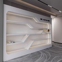 Meuble de rangement et de présentation cosmétique multifonctionnel en MDF, fait main, durable, écologique, style moderne, peint par pulvérisation, pour cuisine
