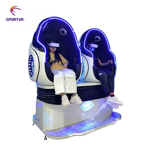 Chaise de réalité virtuelle 9D cinéma VR Double Egg intérieur métal maison centre commercial aéroport jardin public Playhouse Trampoline Park - Product Image 2