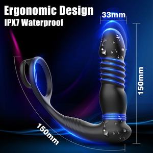 Shock elektrik Stimulator prostat Anal Stimulator untuk anak laki-laki pemijat prostat Stimulator mainan seks untuk pasangan - Product Image 5