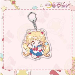 Porte-clés Anime <span class=keywords><strong>Sailor</strong></span> <span class=keywords><strong>Moon</strong></span> Tsukino Usagi Tsukino Usagi Accessoires périphériques Sac à dos étudiant Porte-clés en acrylique - Product Image 2