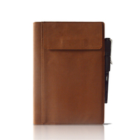 Bon prix éco-durable A5 carnet de notes de voyage Journal en cuir papier couverture couture reliure imprimé Style spirale Design cadeau
