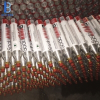 Prix d'usine, cylindre de CO2 en aluminium haute pression personnalisé de 0,6 L avec gaz CO2 de qualité alimentaire de 425 g utilisé pour la fabrication de boissons gazeuses de 60 L