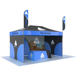 เต็นท์พับโครงอะลูมิเนียมอัลลอยด์รูปหกเหลี่ยมขนาด 50 มม. พรีเมียม พิมพ์ลายด้วยระบบทรานเฟอร์ความร้อน ผ้า Oxford 600D กันรังสียูวี กันน้ำ พกพาสะดวก - Product Image 6