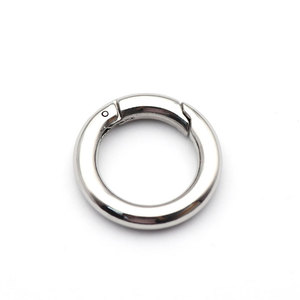 O Lớn Cao Sang Trọng 40Mm 50Mm Khắc Bạc Keyring Đen Clasp Nặng Mùa Xuân 20Mm Thép Không Gỉ Vòng Vòng Carabiner - Product Image 5